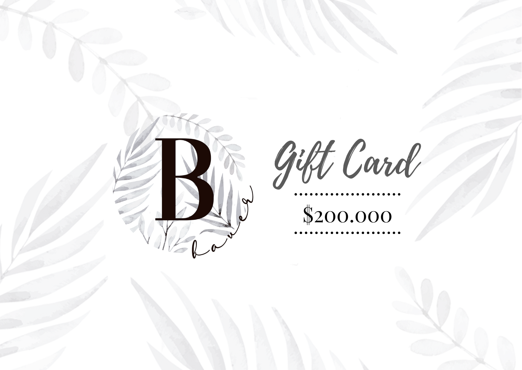 Gift Card Bauerbymelissa