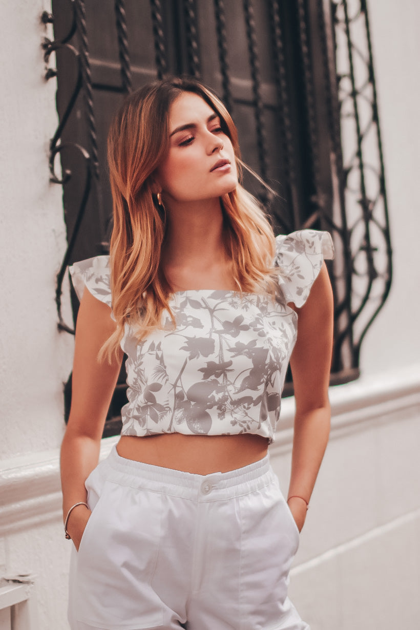 Gray Malaw Croptop